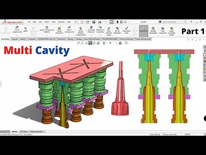 How to make Injection Molding multi Cavity in Solidworks - Create Core cavity Stripper 1/5
