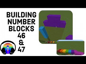 Building Minecraft Numberblocks 46 & 47