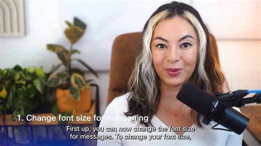 You don't have to strain your eyes to read your messages. Choose a...