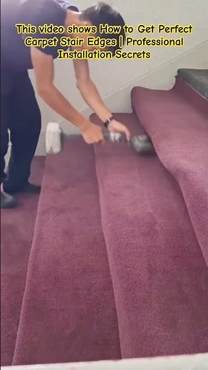Professional Installation Secrets #HomeRenovation #CarpetInstallation #DIYFlooring #Staircase