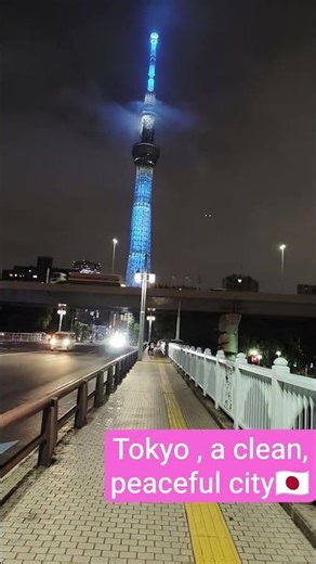 Tokyo skytree 🇯🇵 A clean, calm & beautiful city#tokyo#shorts#youtubeshorts #japan#shortsfeed