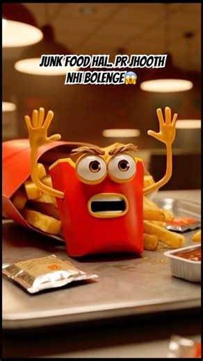 Burger vs Salad vs French Fries 🍔🥗🍟 | Sach Jo Koi Nahi Batata #shorts #pixoraAI