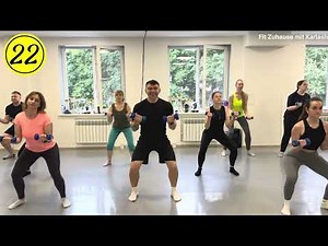 HIIT Workout Zuhause – Rhythmisches Ganzkörpertraining mit & ohne Geräte|Fettverbrennung & Ausdauer