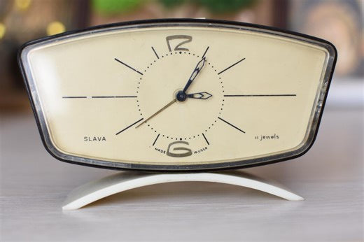 Rare Working Old Soviet Alarm Clock//mechanical Clock/desk Alarm Clock Slava//vintage Table Clock//made in USSR Un 1970/russian Alarm Clock - Etsy