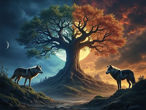 GERI AND FREKI - Odin's Wolves | Norse Mythology