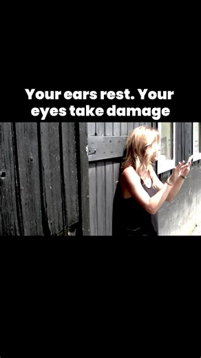Your ears rest. Your eyes take damage ASL #ASL #deaf #deafcommunity #tiktok #deaftok #vibe