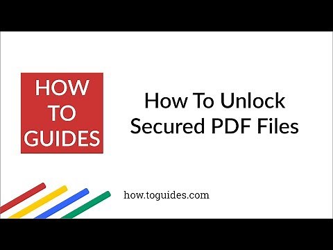 How to Unlock Password Protected PDF Without Password - How.ToGuides com