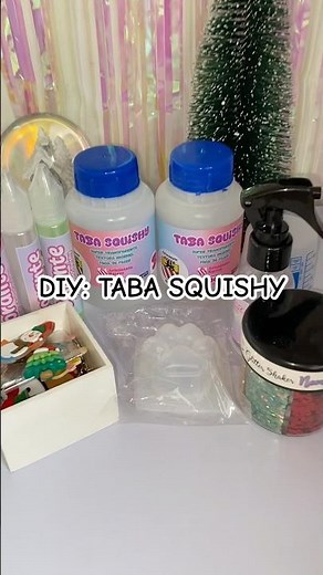 DIY natalino: taba squishy de patinha 😍🎄 (Kit do Artesanato Barros) #squishycaseiro #tabasquishy