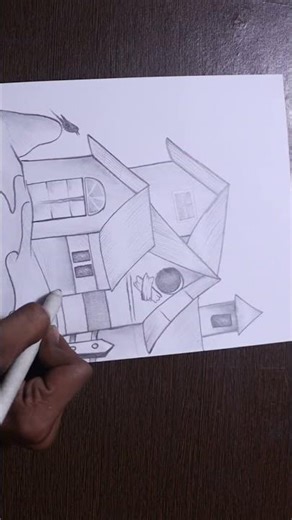 how to draw house time lapse video