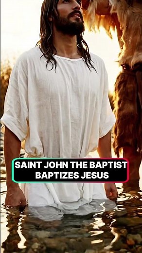 Saint John the Baptist Baptizes Jesus 💧✝️ | Holy Spirit, Divine Mission & Salvation