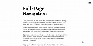 Hamburger Menu to CSS Only Full-Screen Slide in Navigation Menu