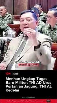 Menhan Ungkap Tugas Baru Militer: TNI AD Urus Pertanian Jagung, TNI AL Kedelai