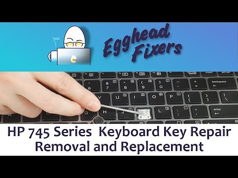 HP 745 Series Keyboard Key Repair - Removal and Replacement