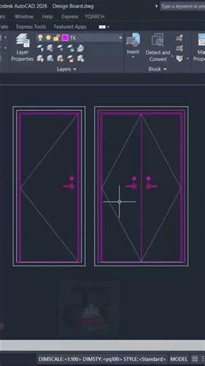 The FASTEST way to place doors in AutoCAD (Secret)