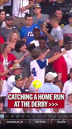 How it feels catching a Home Run Derby dinger 🥺