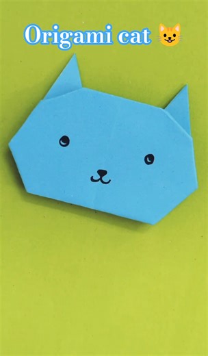 Origami cat 😺 | Step by step origami tutorial #diy #origami #origamitutorial #origamicat
