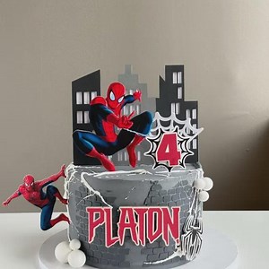 Spider Man Cake Topper - Etsy