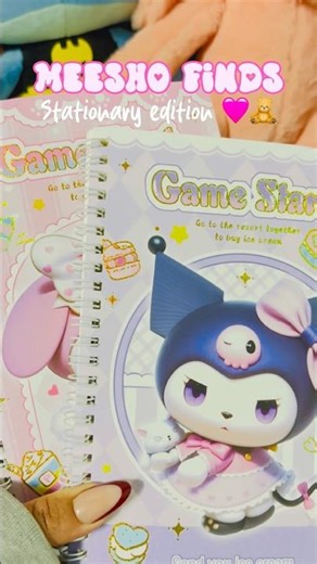 Kawaii Notebook Haul 🦄💕 MeeSho Finds You’ll Love #kuromi #meesho
