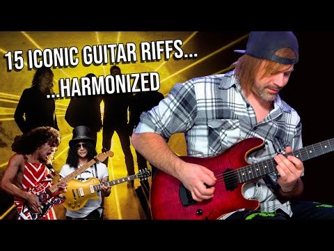 15 Iconic Guitar Riffs (Harmonized)