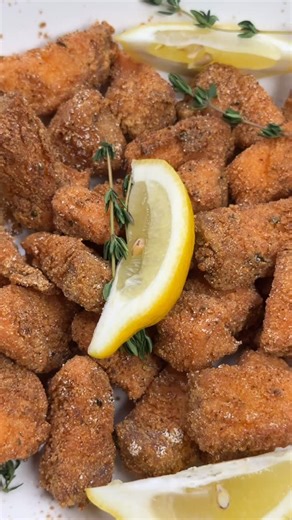 Cory Armstead on Instagram: "Easy Deep-Fried Salmon Bites – Perfect Snack or Appetizer 🐟🔥 Crispy on the outside, juicy on the inside… these golden salmon bites are the snack you’ll crave every weekend! 🤤 Whether you’re hosting a party, prepping a quick dinner, or just need a snack attack fix – this recipe is your new go-to. 💡 Pro tip: Dip them in your favorite sauce for the ultimate flavor explosion!📚 Want MORE irresistible recipes like this? My brand-new cookbooks are packed with quick, mo