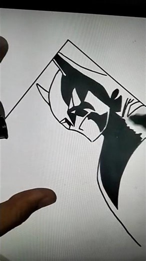 Disegno Batman a pennarello #batman #art #drawing #shorts #short