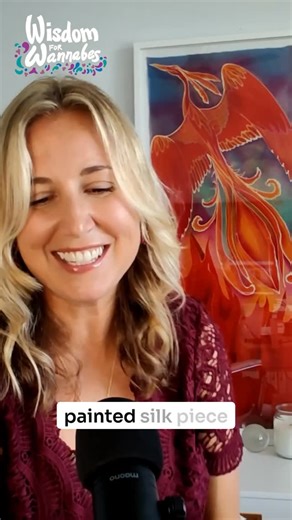 Wisdom for Wannabes on Instagram: "New #blog: #firebird that found me again: An unexpected message in a 20 year old #painting . Wishing you your best year yet in 2026! Become new by remembering who you are. 🐦‍🔥🐦‍🔥🐦‍🔥"