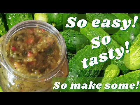 EASY CUCUMBER RELISH | RECIPE