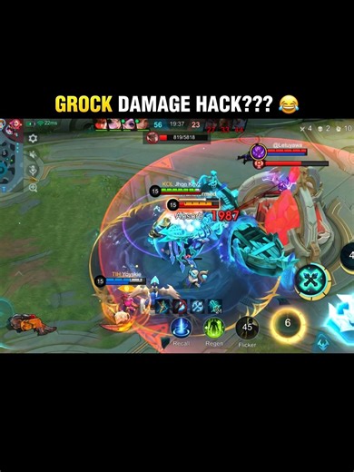 Grock One Shot Build!😱 #mobilelegends #mlbb