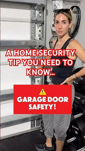 Home Safety Tip: How to Manually Lock Your Garage Door #homesecurity #safetytips
