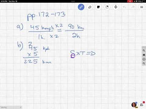 5.2d Finding Distance when given speed/time pp 172-173