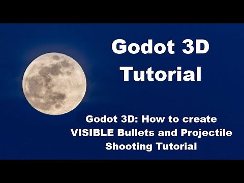 Godot 3D: How to create VISIBLE Bullets and Projectile Shooting Tutorial (Game Programming)
