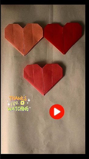 DIY hearts make easier and in fast 💖" #origami