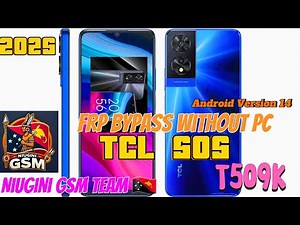 How to Bypass FRP TCL 505 | TCL T509K without PC | Android 14 | Remove Google Account #smartphone