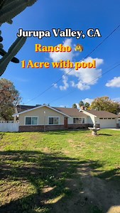 Call/text (323)633-0408 or comment “Jurupa” for more info 🏡🐴 Jurupa Valley ranch-style home 🏡 • 4 bedrooms | 2 bathrooms 1,798 sqft • 1 acre of flat land • Pool RV parking • Remodeled with fresh paint & new doors •Room for horses or ADU Ashley Hernandez (323)633-408 📱 Elevate Real Estate Agency DRE 02208864 #jurupavalley #ranch #rancho #casaenventa #casas #houses #dreamhome #homebuying #inlandempire | Ashley Hernandez