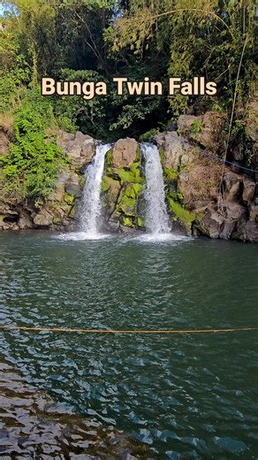 Bunga Twin Falls located at Barangay Bunga, Nagcarlan, Laguna | Alvin C. Ardeza