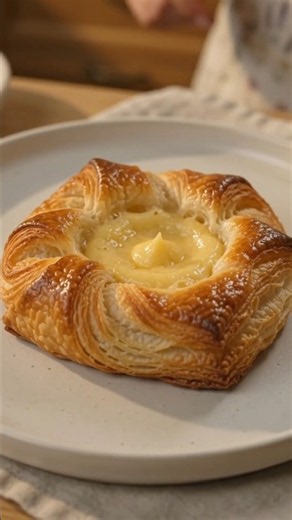 Danish Pastry 🇩🇰🥐 | Crispy Layers & Satisfying ASMR Baking