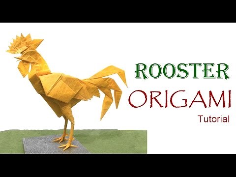 Origami Rooster (Satoshi Kamiya)