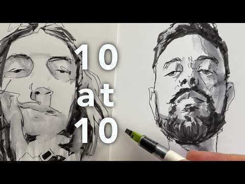 10-Minute Portrait Sketching Challenge | Daily Practice Returns!