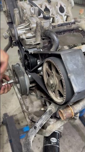 Checking Timing Marks — Are They Aligned Correctly? #automobile #engineblock #mechanic #lifehacks