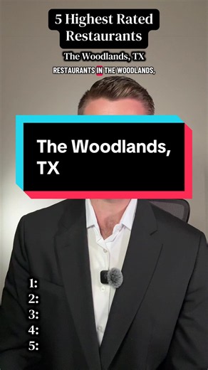 Top 5 Restaurants in The Woodlands, TX