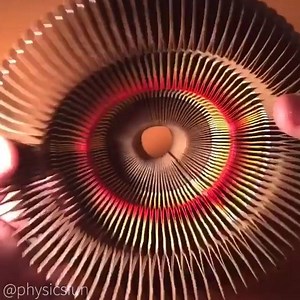 2.6M views · 2.5K shares | This kinetic paper art makes a crazy kaleidoscope-like effect!  via Physicsfun | UNILAD Tech | Facebook