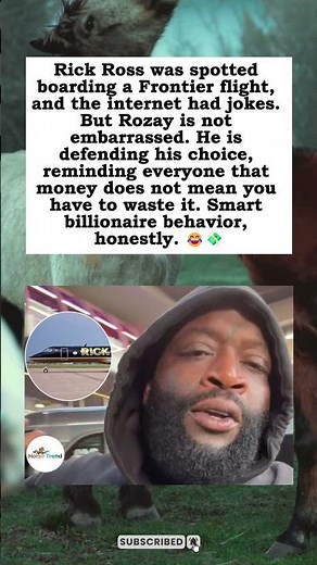 Rick Ross Defends Flying Frontier After Viral Plane Video 😅✈️🐻 #shorts