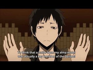 Durarara!! x2 Ten - Izaya reveals Mikado's identity to Akabayashi (Part 1)