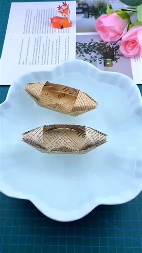 8.6M views · 29K reactions | Origami Beauty and Geometry : How to fold a paper boat | Visual Math+ | Facebook