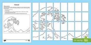 Hokusai Collaborative Art Activity