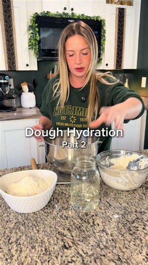 PART 2 CAPTION (Artisan Focaccia) Now we’re stepping into higher hydration territory. More water means more movement, more gluten development, and more hands-on structure building. These doughs can create beautiful open crumbs and airy texture…but they’re less forgiving and need more intention. If you’ve ever wondered why some loaves feel harder to master, hydration is usually the reason. I split this into two parts because I’d rather give you the full explanation than rush through it. Sourdough
