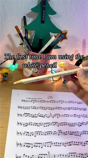 The first time using the white pencil 😅