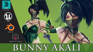 Bunny Akali - Game Ready