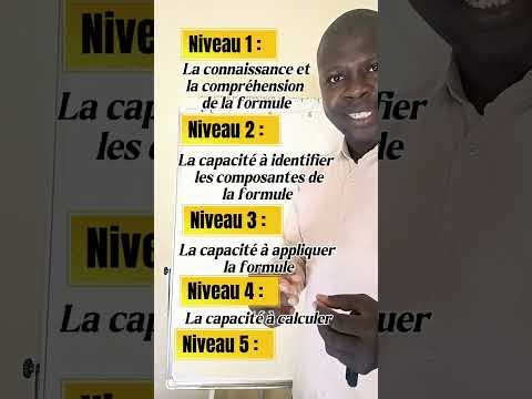 Les #Niveaux de #Maîtrise en #Maths