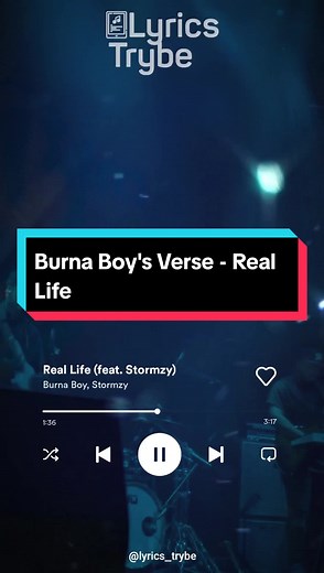 Real Life Lyrics by Burna Boy